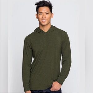 Two Blind Brothers Men’s Pullover‎ Hoodie Military Green Size 3XL